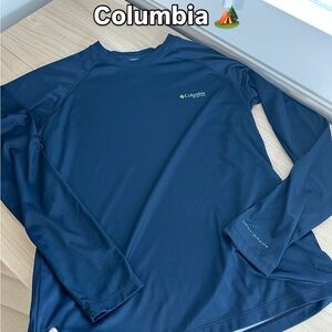 Columbia Navy Performance Long Sleeve Shirt